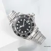 Luxury New Men's Automatic Mechanical Ceramic diamond watches 41mm All Stainless Steel Gliding Watch Buckle Swimming Sapphire Luminous Montre De Luxe