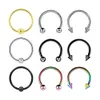 5Pcs/Pack Surgical Steel Helix Horseshoe Septum Nose Ring Captive Bead Hoop Cartilage Stud Earrings Tragus Piercing 10Mm Dhgarden Otl1Y