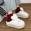 Slippers 2023 Cute Plush Animal Women Lovely Slides Indoor Bedroom Platform Fluffy Furry Soft Sole Shoes