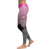 Aktywne spodnie Li-Fi Mandala Leggingi Yoga Woman Fitness Push Up Tip Wear Trening