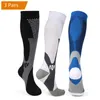 Calcetines deportivos 3 pares Brothock Compresión para mujeres Hombres 2030 mmHg Cómodas medias de enfermería de nailon atléticas Deporte Correr 231011