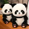Świąteczne materiały zabawek 25/30/40/50 cm gigantyczny kreskówki Plush Plush Toys Schleńki różowy niegrzeczna lalka panda dla dzieci Prezent urodzinowy R231012