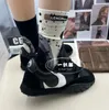 Autumn and Winter New European Goods Socks Women's Personalized Paint Letters Silicone Label Tube Sock Fashion Athletic Sock Net Red Fashion Socks