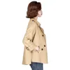 Damen Trenchcoats Schaffelljacke 2023 Mantel für Frauen Frühling Langarm Slim Oberbekleidung