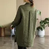 Trenchs pour femmes Manteaux d'hiver Veste matelassée Casual Loose Dames Vintage Chaud Coton Rembourré Parka Longue Chemise Manteau Harajuku Femmes Vêtements