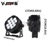 V-Show Bateria LED Par Light 12*18W RGBWA+UV6IN1 6PCS z obudową ładowania IP65 Wodoodporne baterię bezprzewodowe zdalne oświetlenie DMX LED