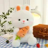 Fournitures de jouets de Noël Mignon carotte lapin animaux en peluche jouets dessin animé doux lapin en peluche poupée cadeau pour bébé filles anniversaire maison canapé voiture décor R231012