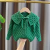 Cardigan Baby Sweater For Girls in Spring Autumn Children's Online Celebrity Coat for Girls Coat Sticked Cardigan Kids kläder 231012