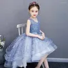 Abiti da ragazza per bambini Ragazze eleganti da sera lunghe di lusso 2023 Celebrity Princess Costume per bambini Abito formale Abito da festa di compleanno Prom