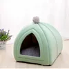 Lits pour chats meubles maison pour chat Semi-fermé confortable lit pour animaux de compagnie indéformable chiot nid doux accessoires pour animaux de compagnie 231011