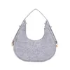 Purses 90% Off New Simple and Casual Felt Fabric Dumpling Handheld One Shoulder Bag Solid Color Style Women's Dumpling Bag