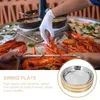 Dinnerware Sets Sushi Wooden Tray Container Round Bucket Restaurant Serving Kitchen Supply Creative Storage Platter