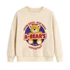 Spring Autumn Kids Cartoon Bear Pullover Boys Girls Long Sleeve Sweaters Children Cotton Sweatshirts