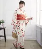 Etniska kläder japanska flicka kimono yukata guldfisk mönster traditionell dam formell klänning prestanda ingen färgförlust krympning 160 cm