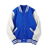 Giacche da uomo Nizza Arrivo Spliced Marca monopetto Patchwork Stile corto Manica a coste Bomber Giacca da uomo in cotone Casual Cappotto da baseball