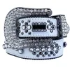 2023 Designerbälten BB Belt Simon för Owen Men Kvinnor Fashion Shiny Skull Kor Diamond Belt Gold Big Rhinestones Multicolour 20 Styles Smooth Big Buckle Real Classicalicalical