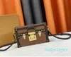 حقيقية من الجلود للنساء نساء رسول رسول كروسودي pochette Petite Malle Designer الفاخرة حقيبة الكتف حقيبة يد