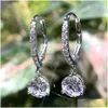 Boucles d'oreilles en forme de poire délicate Cz pour femmes, cristal de haute qualité, polyvalent, joli cadeau, bijoux de mode, fête quotidienne, Dhgarden Otli2