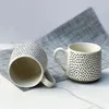 Koffie Potten Drinkware Mok Keramiek Aardewerk Geschenken Cups Fashion Dot Japanse Stijl Originaliteit Cafe Cup 1PCS Tazas