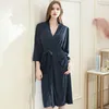 Vêtements de nuit pour femmes 2023 au printemps Sweat Steaming Vêtements Style mince Pyjamas El Peignoir Serviette Couple Chemise de nuit Absorbant Yukata Loungewear