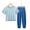 Pyjamas Pyjamas adolescents grandes filles vêtements de nuit pour garçons vêtements pour tout-petits ensembles de vêtements pour enfants modaux vêtements de nuit pour enfants pyjamas d'été pour bébé 231012
