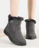 Women Boots Super Warm Winter Shoes for Ankle Waterproof Snow Botas Mujer Short Black Low Heels Female 230922