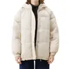 Casacos de trincheira femininos para baixo jaqueta de algodão mulheres com capuz parkas 2023 inverno acolchoado casaco grosso amor quente solto puffer feminino neve outwear