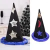 Feestvoorraden Fashion Decor Star en Moon Witch Hat Halloween Wizard voor cosplay