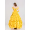 Cosplay New Fantasia Halloween Cosplay Adult Princess Belle Costume Long Dress Women Southern Costumplay