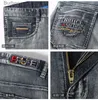 Men's Jeans Bruce Shark 2023 New Summer Men Jeans Thin Stretch Cotton Straight Casual Fashion Denim Jeans Cowboys men's Jeans Top WashedL231011