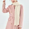 Schals aus 100 % Wolle, gestrickt, lang, für Damen, Winter, weich, warm, Kaschmir wie Pashmina, Bandana, Wraps, solide Korea-Mode, Hijabs 231012