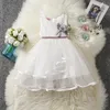 Mädchen Kleider Baby Weihnachten Rotes Kleid Kinder Abend Party Kleidung Tutu Prinzessin V-Backless Boutique Kostüm Geburtstag Prom Vestidos