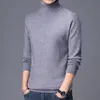 Men s Sweaters Spring Autumn Pullover Men Sweater Turtleneck Long Sleeve Warm Solid Male Business Casual Fashion Elastic Knitwear 231012