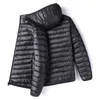 Herrarna ner parkas höst vinter ultraljus 90% vit anka ner ta bort huva man rock jaqueta masculino chaqueta hombre puffer thin män down jacka 231011