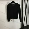 Sweter unisex haft haftowy gwintowany okrągły szyja długie rękawowe pullover top swobodny 3 kolorowy dzianina