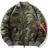 2024 neue Herren Herbst/Winter Camo Mantel Air Force MA1 Pilot Jacke Herren Flieger Jacke Mantel