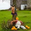 Inne imprezy imprezowe Halloween Dekoracja na świeżym powietrzu Rozbijając czarownicę w drzewie domowe dekoracje ogrodowe IC Flying Witch wisiorek na trawnik na patio t2310