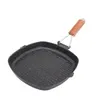 9 inch Non Stick Coating Grill Pans Folding Handles Nonstick Skillet Frying Pan Steak Egg Camping Picnic Home Cookware Q640