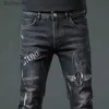 Herrenjeans 2023 Frühling und Herbst neuer Modetrend elastische schwarze kleine Fußhose Herren lässig schlanke bequeme hochwertige Jeans 27-36L231011