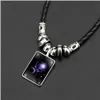 ペンダントネックレス12 Constell Horoscope Necklaces Glow in the Dark Sign Fashion Jewelry Women Mens Necklace Will and Jewelry Necklaces DHTX6