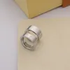 6 mm 7 mm 8 mm 9 mm anillos titanio acero plata anillo de amor Diseñador de moda hombres mujeres oro rosa Joyería de plata Banda diamantes para amantes pareja anillos regalo con caja