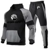 Tracksuits masculinos CAN-AM BRP 2024 Hight Qualidade Costura Hoodies Moletons Tops de Algodão e Sweatpants Esportes Correndo Dois Conjuntos de Peças