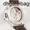 Panerai Luminor Watch Lumino Series 44 mm Automatique Mécanique Mens Business Swiss White Dial Brown Brown Brown Pam01499 ENTB