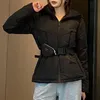 レディースダウンジャケットデザイナー冬用ジャケットロングウエストフィットフード付きパフジャケット濃厚な暖かいパフコート冬用ジャケットコートトップ