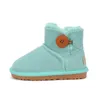 Botas para niños pequeños Australia Diseñador de nieve Niños Invierno Clásico Ultra Mini Bota Botton Botines para bebés Zapatos de gamuza de piel para niños ies