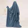 Roupas étnicas Khimar Set 2 Peça Abaya Jilbabs para Mulheres Vestido de Oração Islâmica com Lenço Hijab Dubai Turk Muslim Umrah Outfit Ramadan