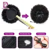 Perucas de renda racily cabelo afro puff cordão rabo de cavalo cabelo humano brasileiro curto encaracolado cordão rabo de cavalo afro puff bun chignon acessórios 231012