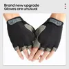 Sporthandskar Antislip Fingerless Gloves Breattable Women's Men's Glove Sport Glors Cykelhandskar Taktiska handskar Cyklingutrustning 231011