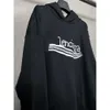 バージョンBalenciiaga Hoodie Mens Fashion Designer Hoodies High Paris 2023 New B-Home Cola Graffitiはゆるいユニセックスを使い果たしました