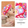 Cuffie da doccia 5 pezzi Cappello adorabile per bambini Cuffia per cofano da notte portatile Doccia compatta Uso quotidiano Bambini Elastico resistente all'usura Dormire 231012